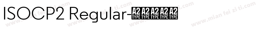 ISOCP2 Regular字体转换